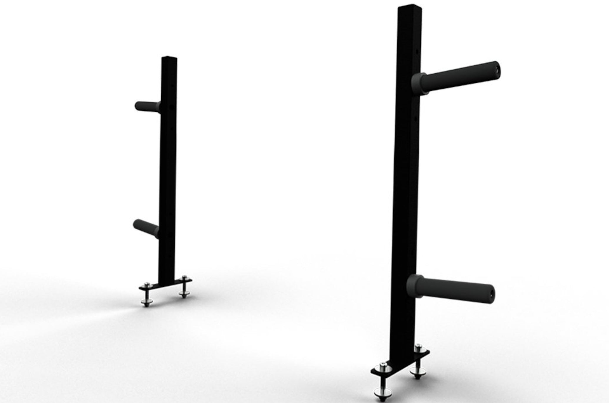 Short Squat Rack Vertical Weight Storage Pair <black>